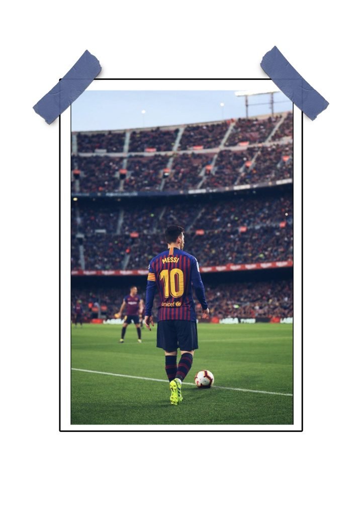Lionel Messi Football Wall Poster