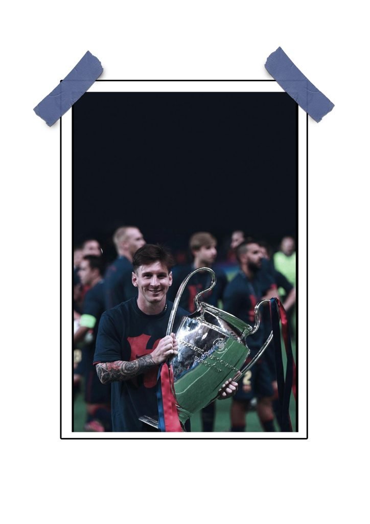 Messi Cup in Hand Poster