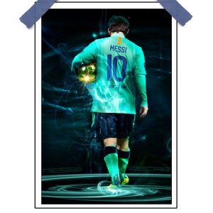 Messi Artistic Image Poster – 12″x18″ Glossy & Matte Finish