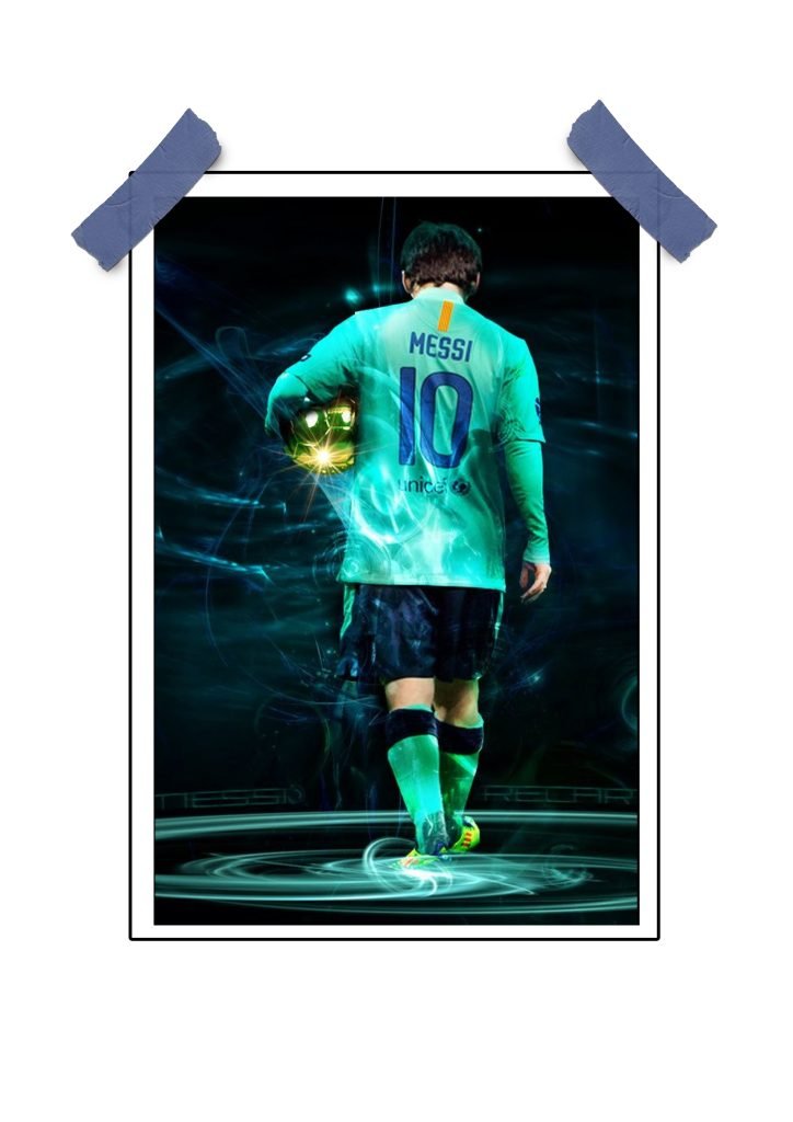Messi Artistic Image Poster