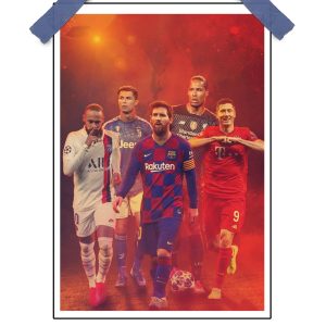 Football Heroes Poster – 12″x18″ Glossy/Matte
