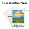 Sublimation Paper A4 120GSM 100 Sheets premium heat‑transfer