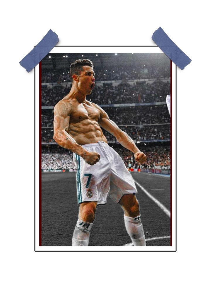 Ronaldo Celebration Art Poster