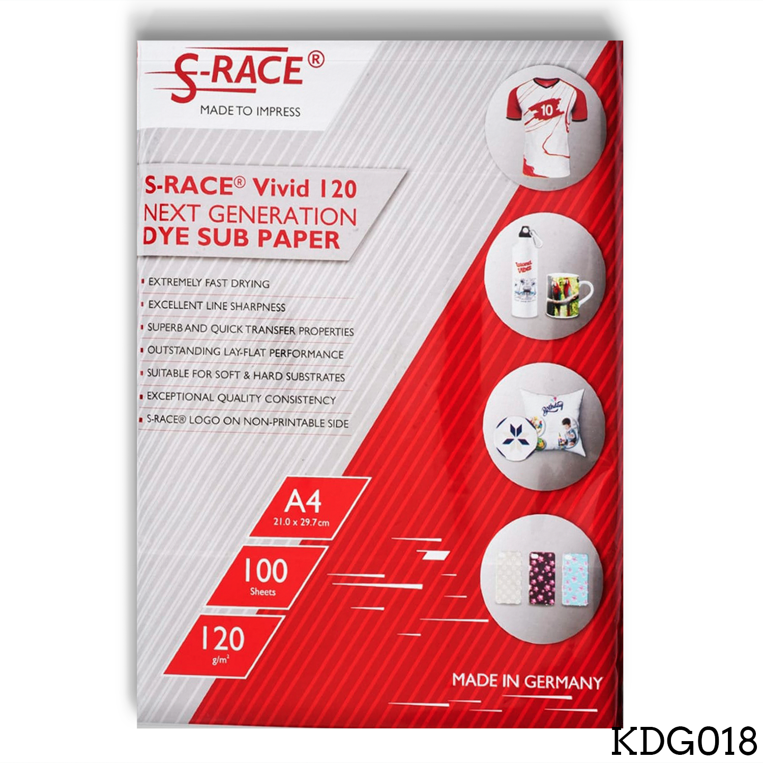 S-Race A4 Sublimation Paper 120gsm - 100 Sheets