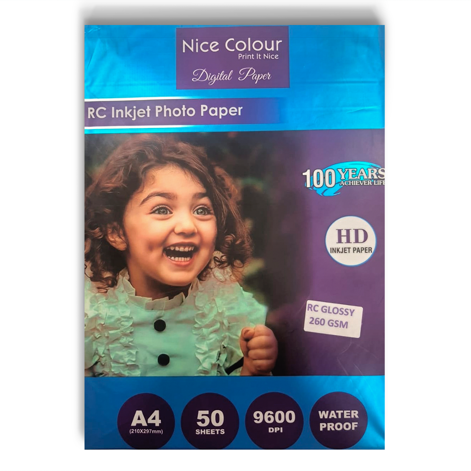 HighQuality A4 RC Inkjet Photo Paper 260gsm 50 Sheets