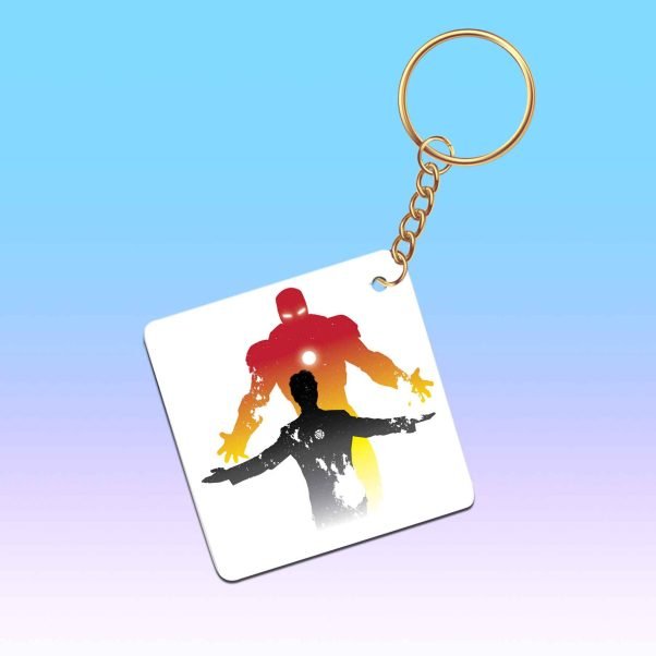 Marvel keychain featuring Avengers characters