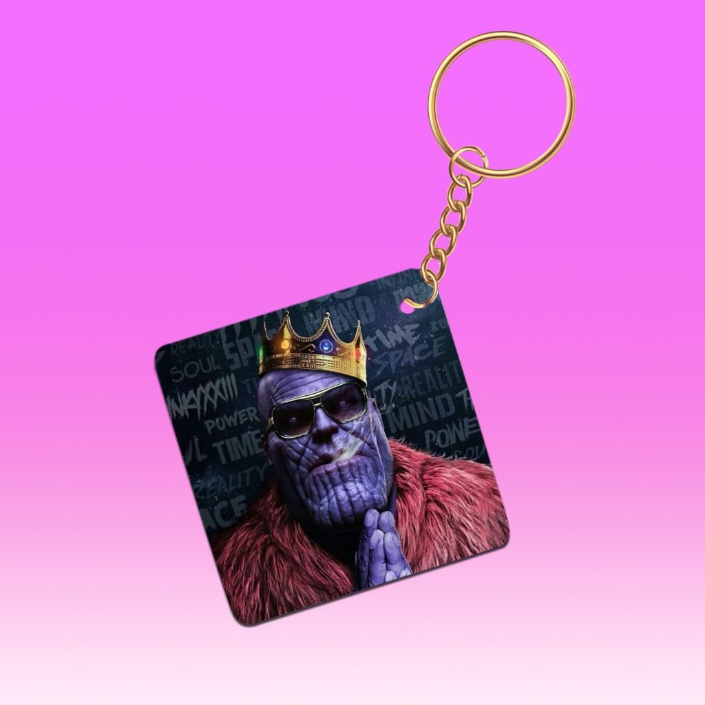 Personalized 3D Cartoon Keychain featuring fun cartoon characters.