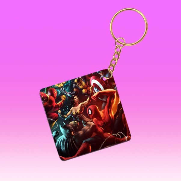 Marvel & DC keychain