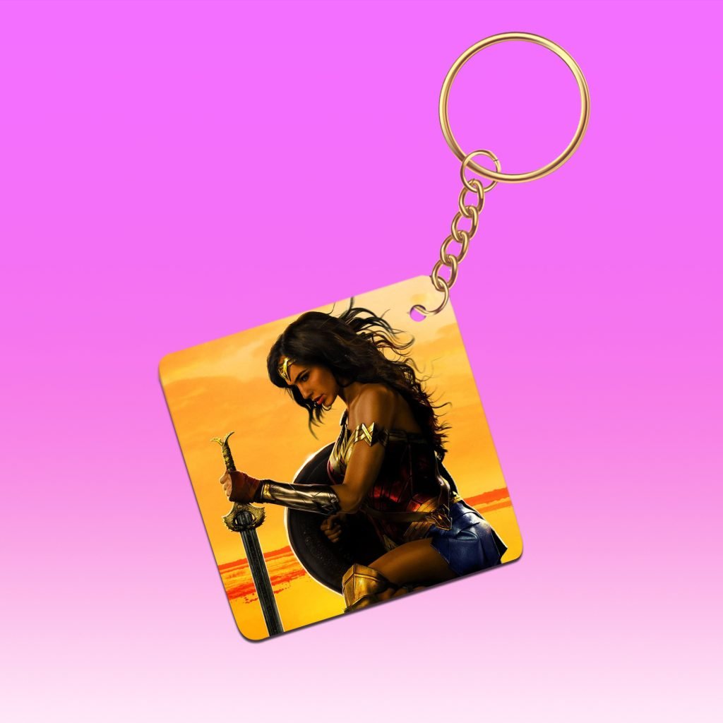 Wonder Woman Keychain – High-Quality Printed Custom Keychain