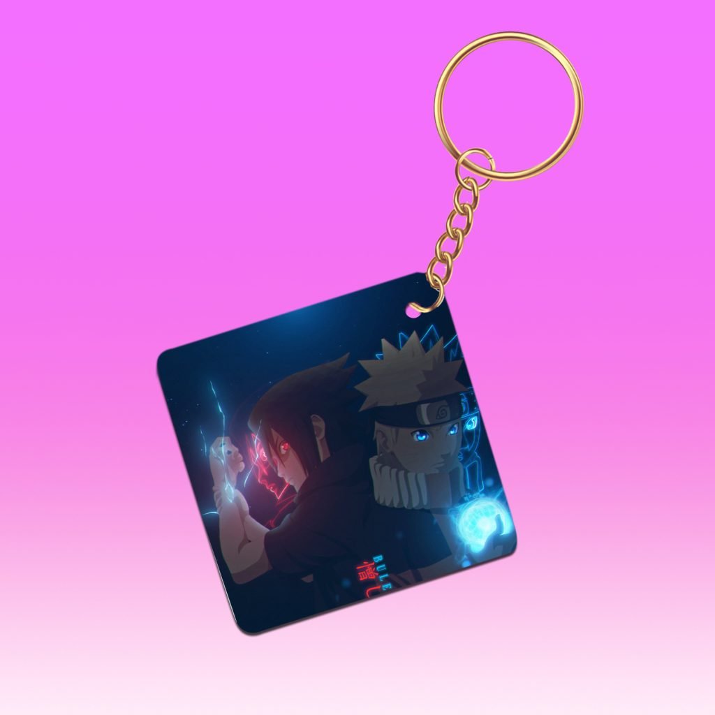 Personalized Key Ring Cartoon with a vibrant, fun design.