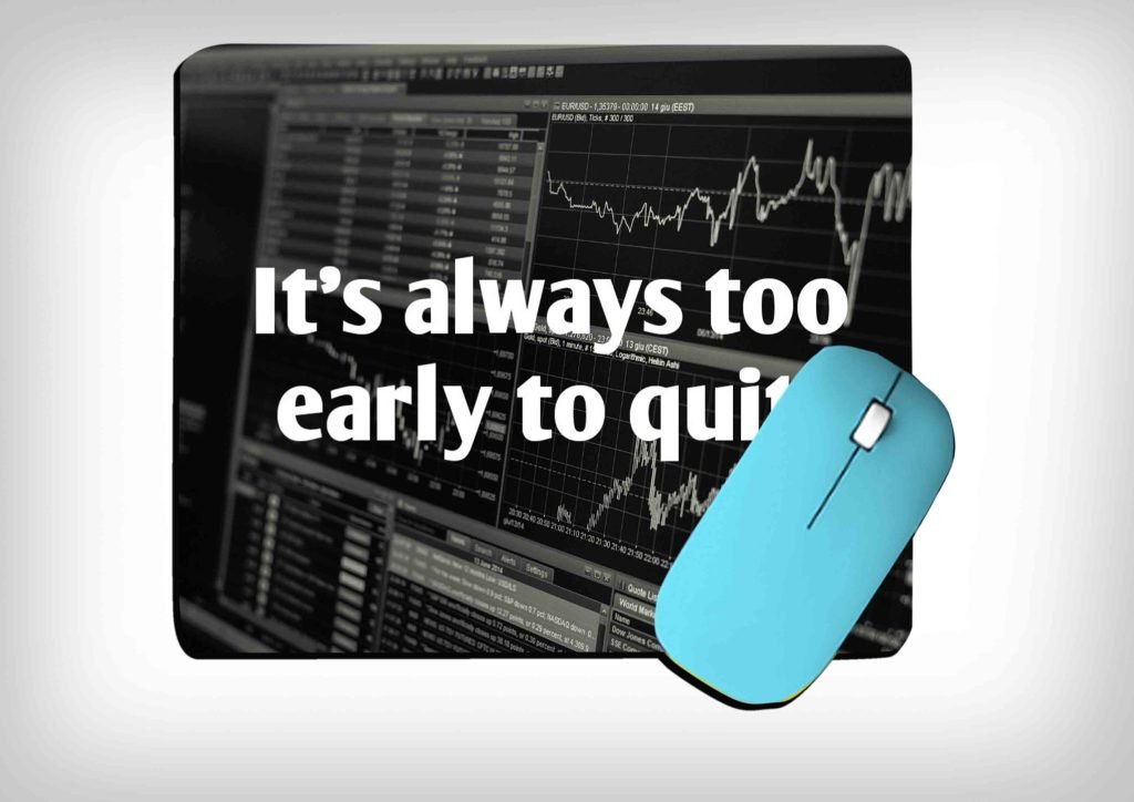 Motivational Stock Market Mouse Pad