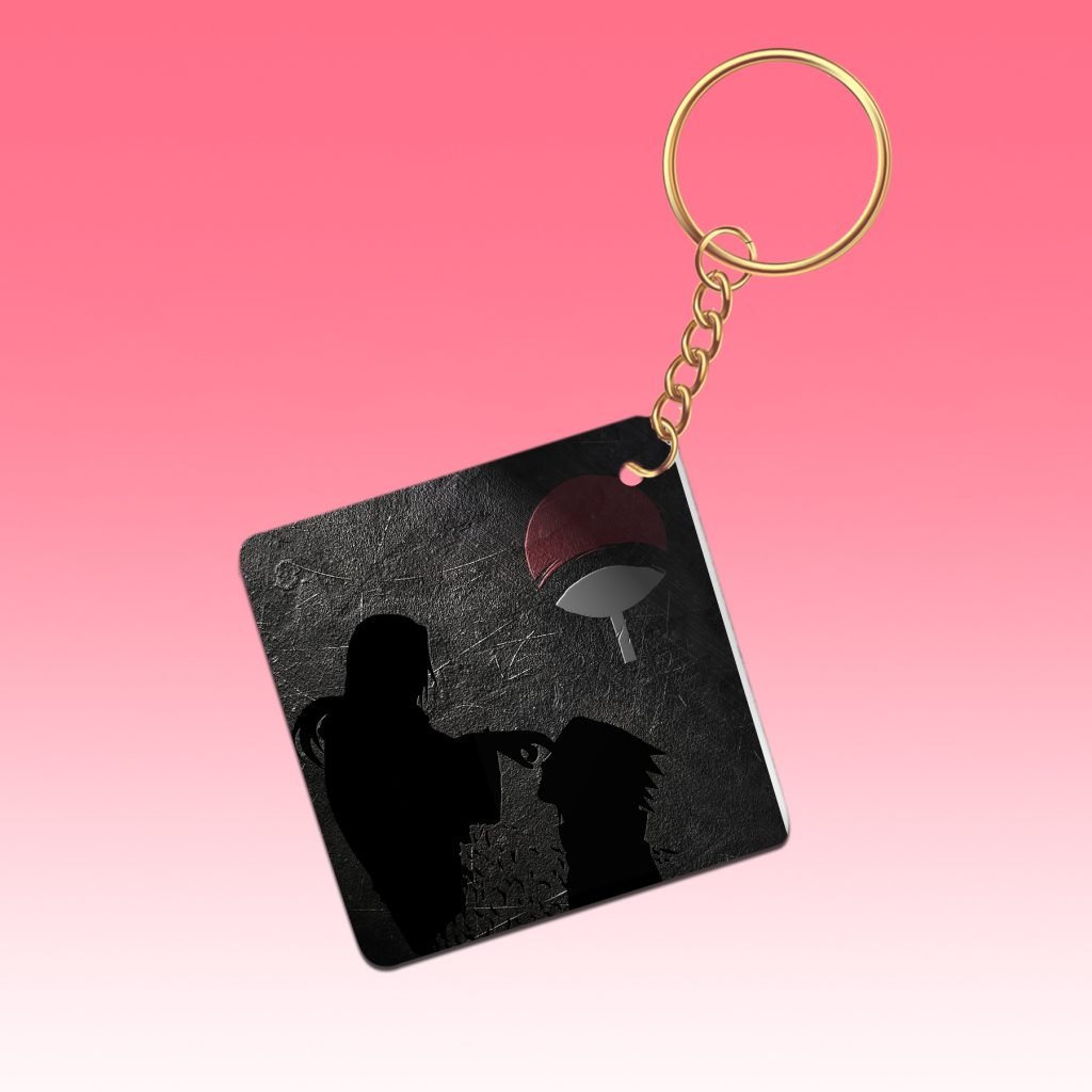 Anime Keychain Set featuring popular characters in vibrant designs.
