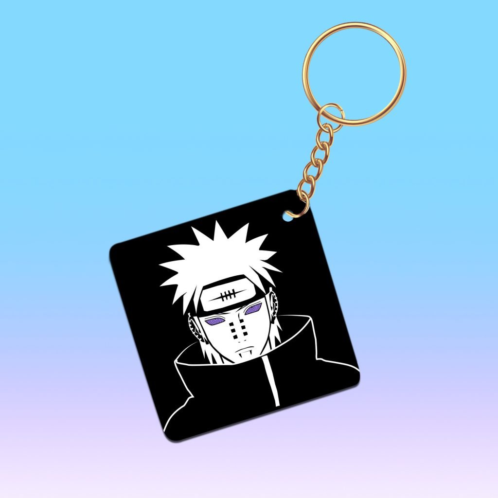 Anime keychains featuring popular characters