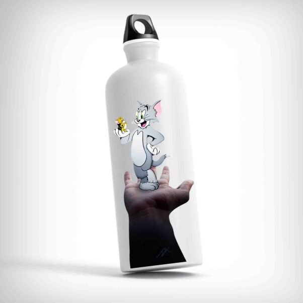 Tom and Jerry Bottle featuring iconic characters