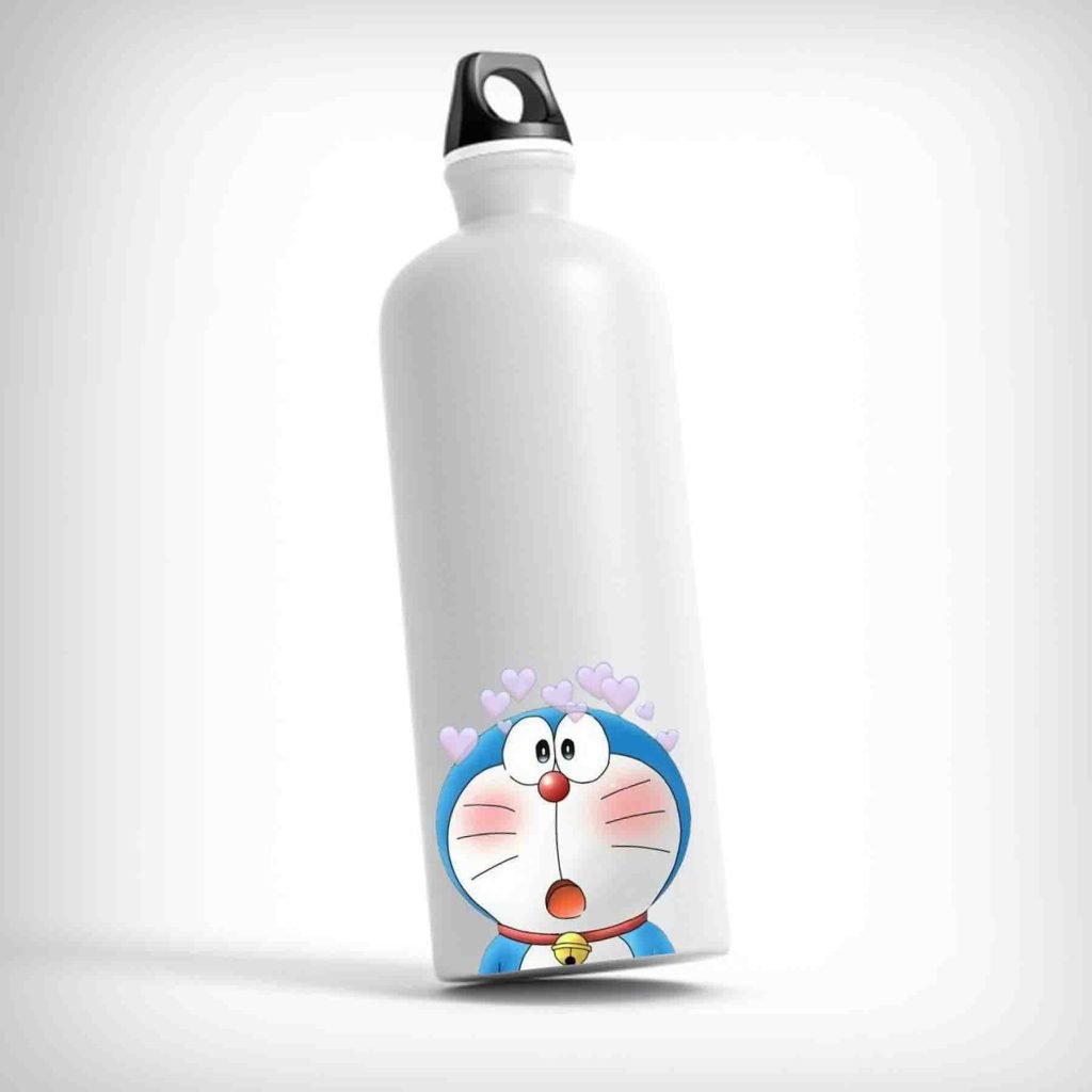 Doremon bottles for kids and fans with customizable designs