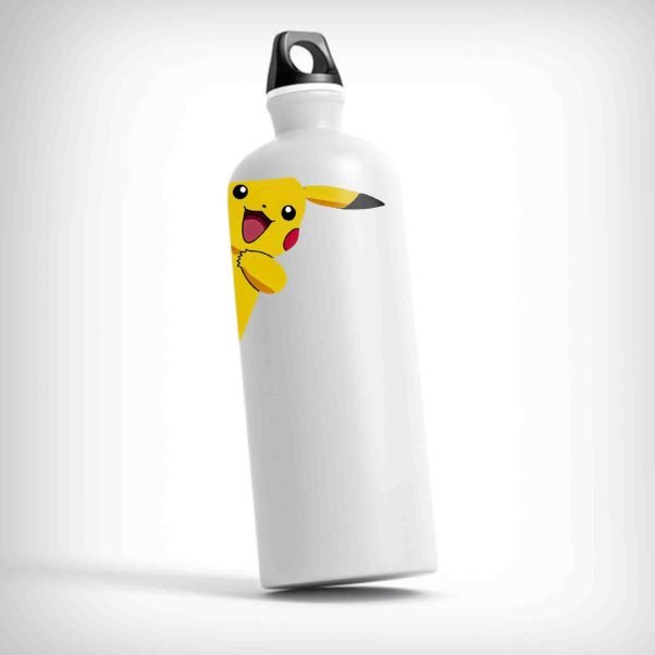 Pikachu Water Bottle featuring the iconic Pikachu character from Pokémon