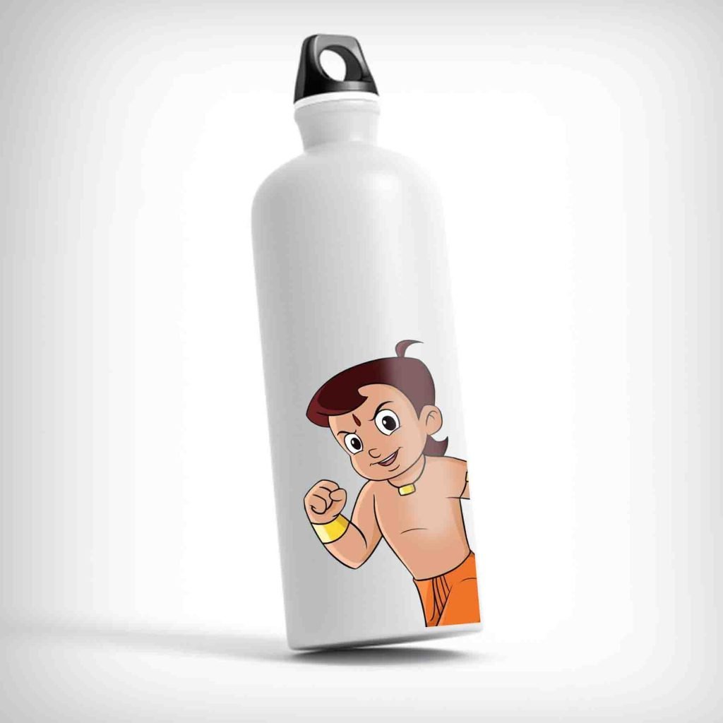 Chota Bheem Bottle for kids featuring the energetic Chota Bheem character