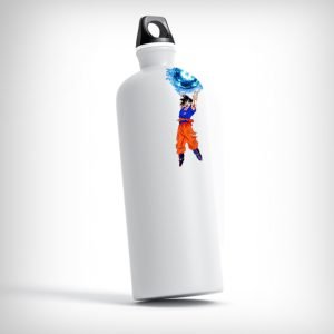 Ultra Instinct Goku Water Bottle with anime design