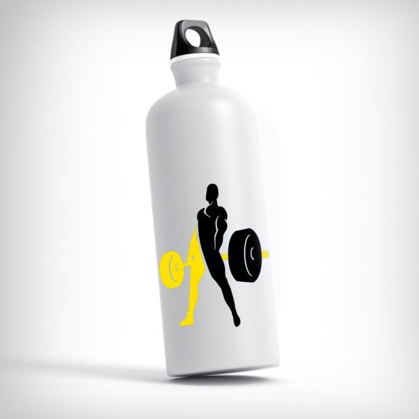 Custom sports water bottle for gym, running, and outdoor activities