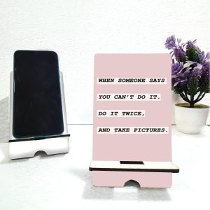 Motivational Quotes Mobile Stand - Stylish Design for Inspiration