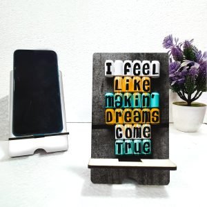 Motivational Quotes Mobile Stand - Stylish Design for Inspiration