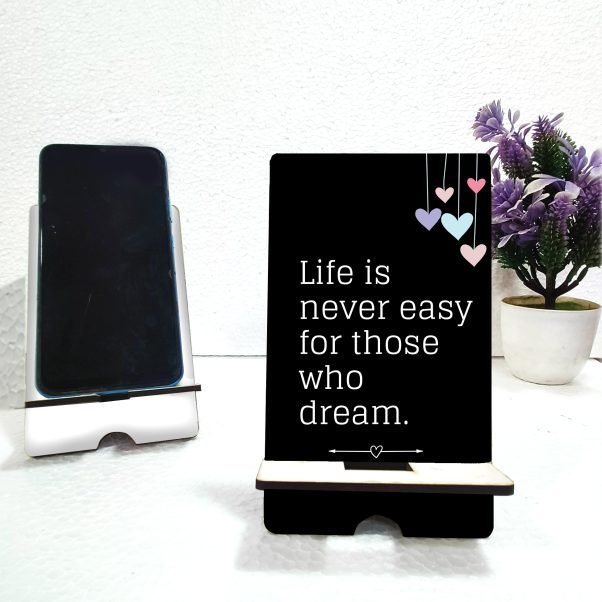 Motivational Quotes Mobile Stand - Stylish Design for Inspiration