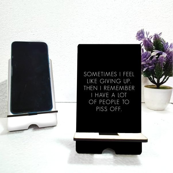 Motivational Quotes Mobile Stand - Stylish Design for Inspiration