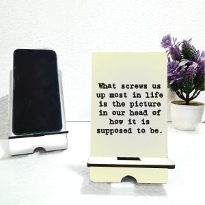 Motivational Quotes Mobile Stand - Stylish Design for Inspiration