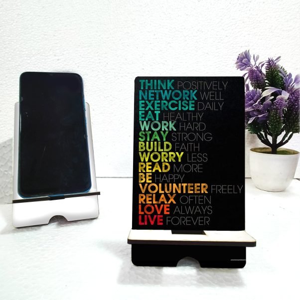 Motivational Quotes Mobile Stand