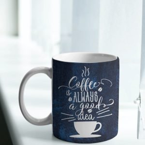 Custom Black Mug with Personalized Print