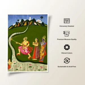 Radha Krishna Canvas Poster (16×20 Inches)
