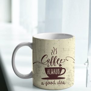 Custom photo mug with vibrant picture prints
