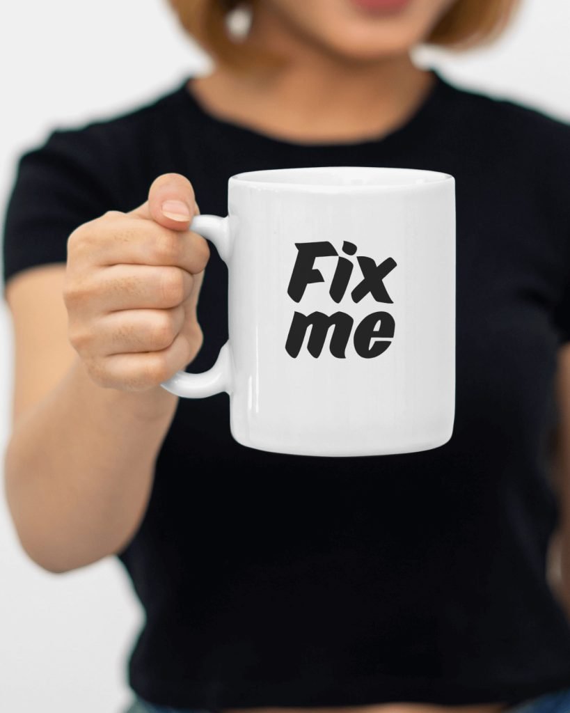 Breakup Gift - Fix Me Mug with Humorous Design