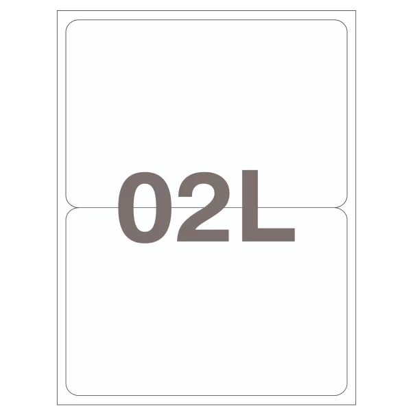 self adhesive labels 02l 200x146 mm