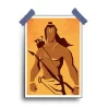 Spiritual Ram Poster - 12x18 (Matt and Gloss) 2 JaiShree Ram Poster