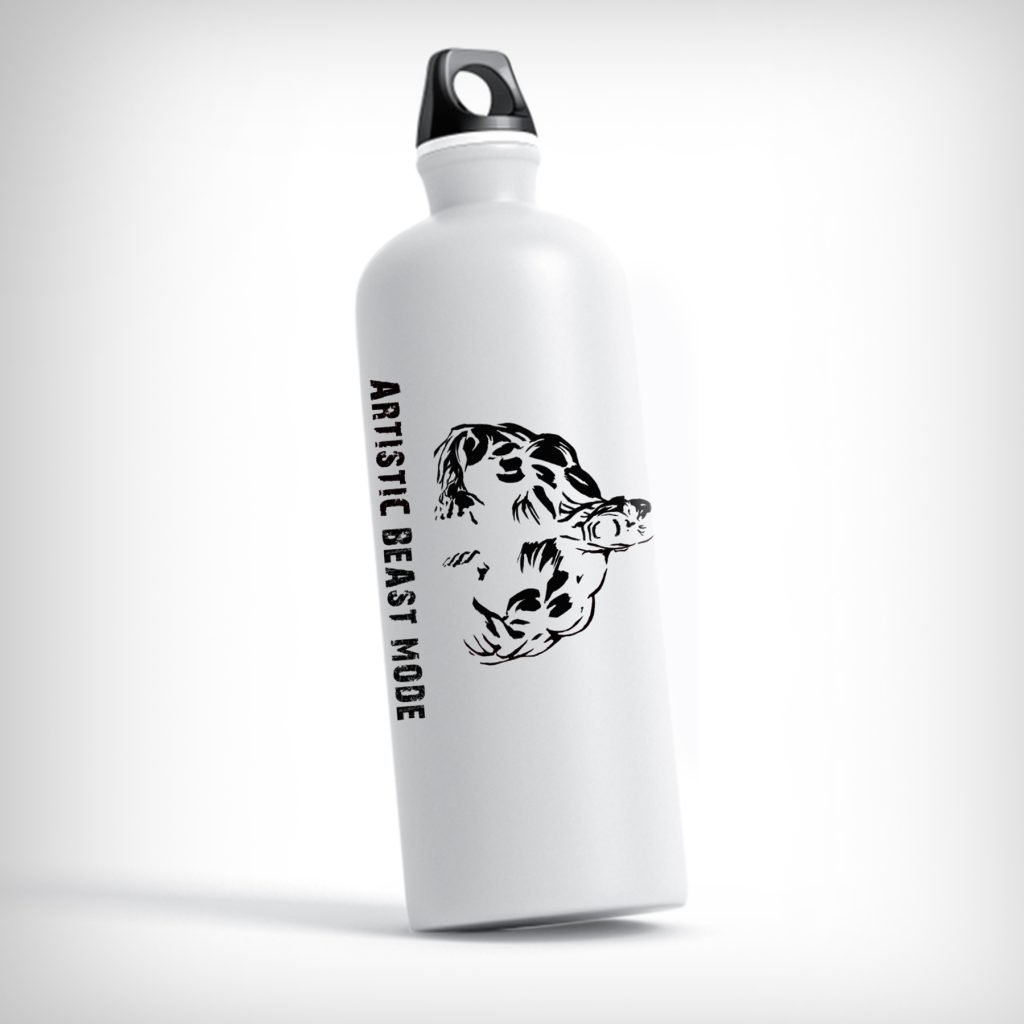 Bodybuilding Water Bottle with high capacity, durable design, and leak-proof lid for athletes.