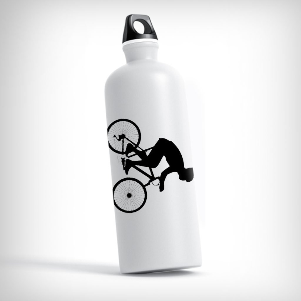 Custom Bike Water Bottles with personalized designs for cycling enthusiasts.