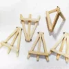 Mini Wood Easel Frame Stand Set featuring small wooden easels ideal for art, crafts, and display