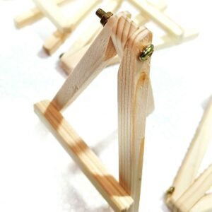 Mini Wood Easel Frame Stand Set – Set of 5