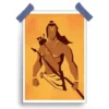 Sri Rama Posters featuring Lord Rama with a divine aura and blessing posture