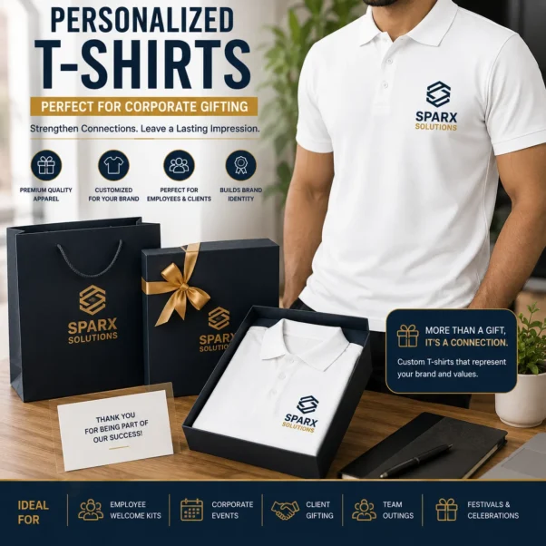 Customized Corporate T-Shirts - White