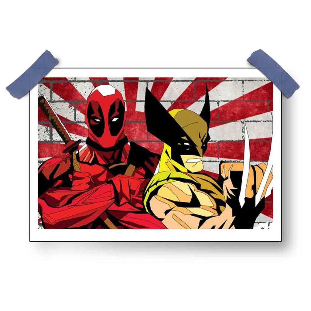 deadpool vs wolverine poster