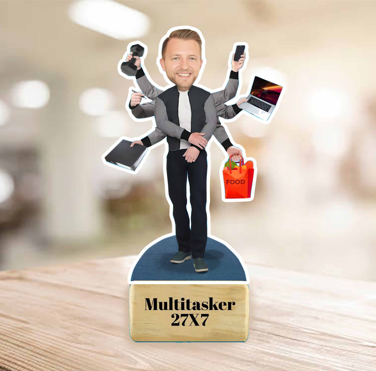 cool boss caricature