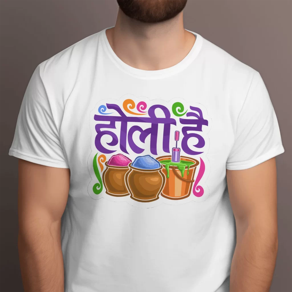 happy holi tshirts