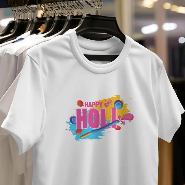 Happy Holi Tshirt - Image 2