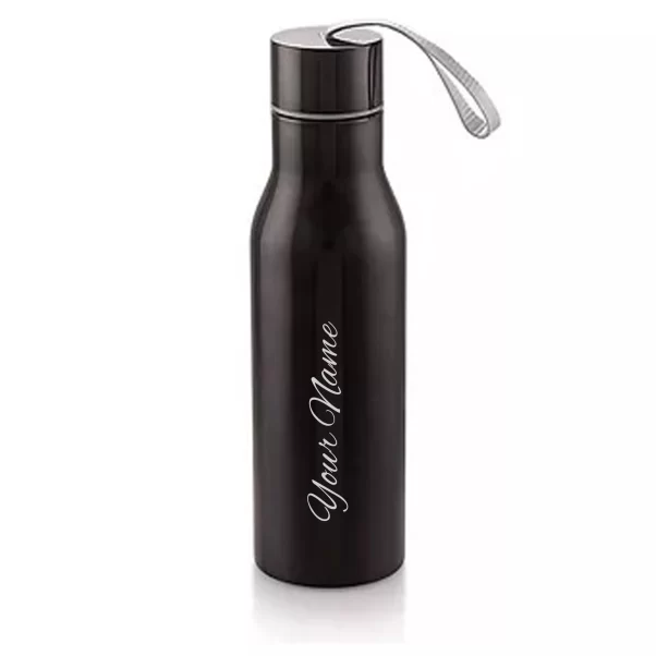 Logo water bottles.