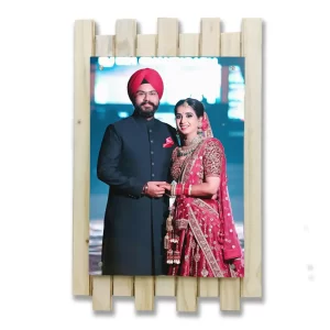 Personalized Pinewood 3D Matt Photo Frame