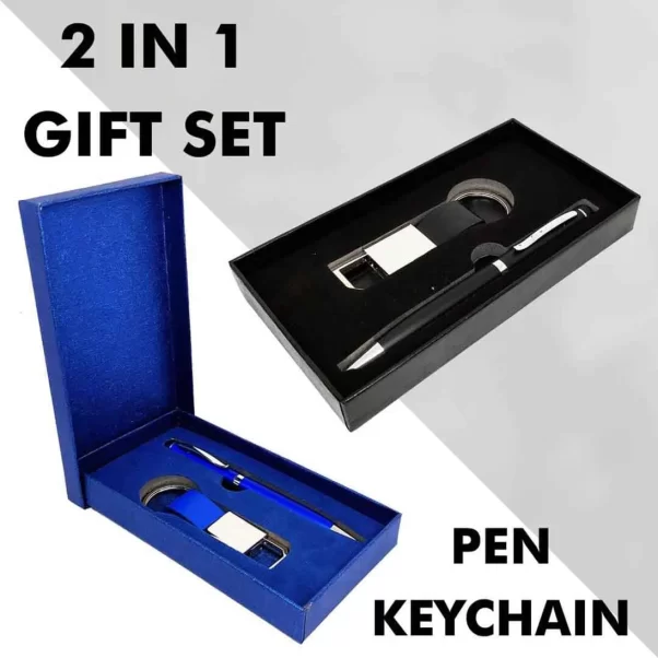 Corporate Gift Set: 2 in 1 Pen & Keychain