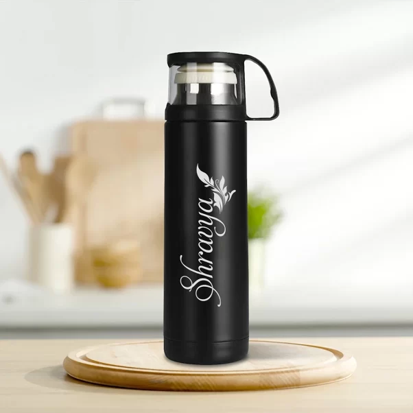 Steel Thermos Flask with Cup