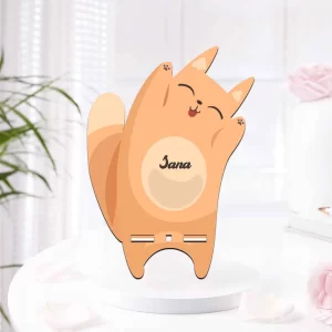 Personalized name phone holder